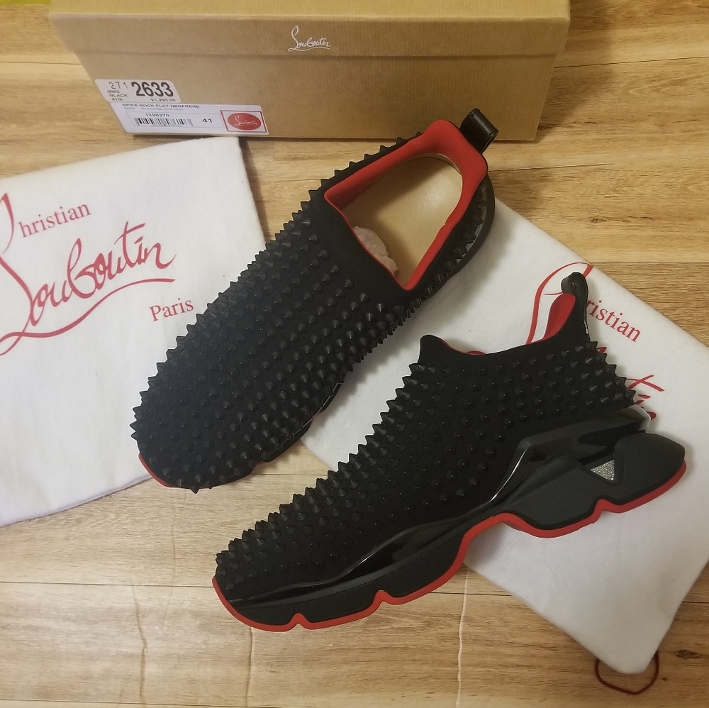 Louboutin Spike Sock Sneakers